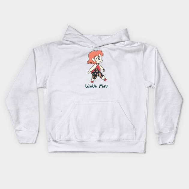 Cute Chibi anime girl drawing Kids Hoodie by MariOyama